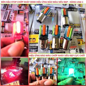 Đèn hậu led Stop chớp F1 nháy đảo 7 màu mẫu A1 cực đẹp lắp các loại xe phụ kiện đồ chơi xe máy
