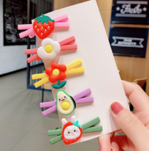 Murah Banget - Jepit Rambut Karakter Fashion Anak Korea Set 5 in 1 / Jepit Rambut Anak Motif Karakter / Jepit Rambut Kartun Model Silang