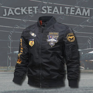 APPUNG Jaket Bomber Logo Full Bordir Motor Sealteam