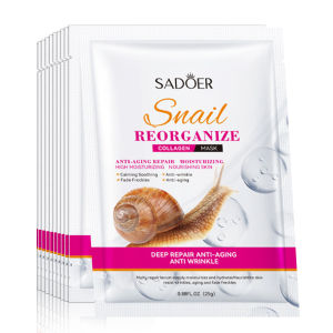 new SADOER Snail Collagen Facial Masks Firming Moisturizing Brightening Hydrating Face Mask Beauty Face Skin Care Products hot