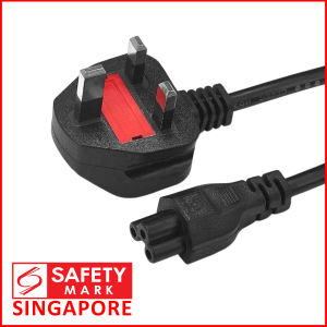 Singapore Safety Mark C5 Power Cord Replacement Cable for Laptop Charger Adapter