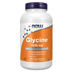 NOW Glycine 1000 mg Axit Amin Hỗ Trợ Thần Kinh & Giấc Ngủ - Hỗ trợ hệ thần kinh: Glycine tham gia hoạt động bình thường của hệ thần kinh và dẫn truyền thần kinh. - Hỗ trợ giấc ngủ: Góp phần duy trì giấc ngủ tự nhiên và cảm giác thư giãn.