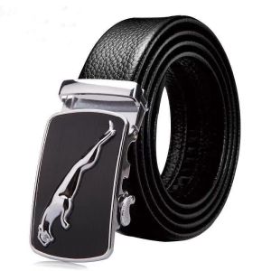 Khóa Tự Động Thắt Lưng Nam Khóa Hợp Kim Thép Không Gỉ Thắt Lưng Nam Da PU Dây Đeo Da Dành Cho Nam