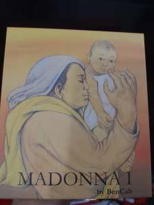 Madonna I by National Artist Benedicto Cabrera BenCab Post Card 12 pieces