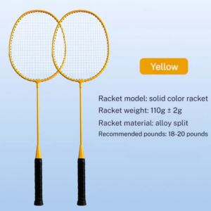 2pcs Original Badminton Racket High Quality Badminton Racket Alloy Frame Double High Rebound Badminton Racket For Beginners