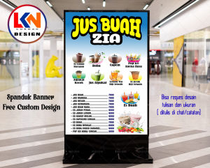 cetak spanduk banner JUS BUAH
