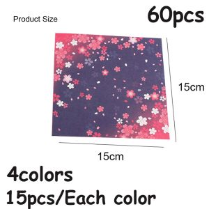538TD Colorful Square DIY Double Sides Decor Cherry Blossom Scrapbooking Craft Paper Sakura Origami Paper