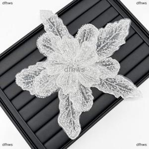 [COD] dfhws 1PC DIY Sequin Beaded Decorative Lace Patches Multi Layered Clothing Accessories White High Quality Handmade