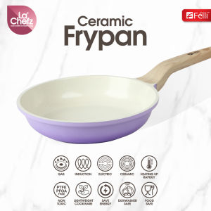 Felli La Chefz Ceramic Frypan 24cm - Indigo Purple