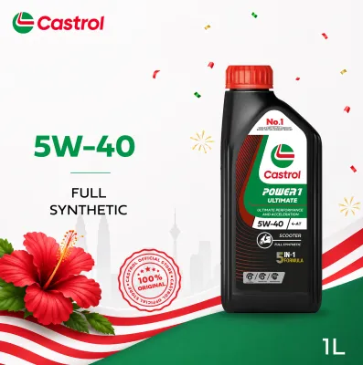 Castrol POWER1 ULTIMATE Scooter 4-AT 5W-40 (1L) Fully Synthetic Scooter Engine Oil API SP JASO MB