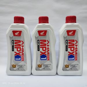 3 PCS OLI MPX1 1 LITER AHM 10W-30 API SL JASO MA AHM OIL 1L