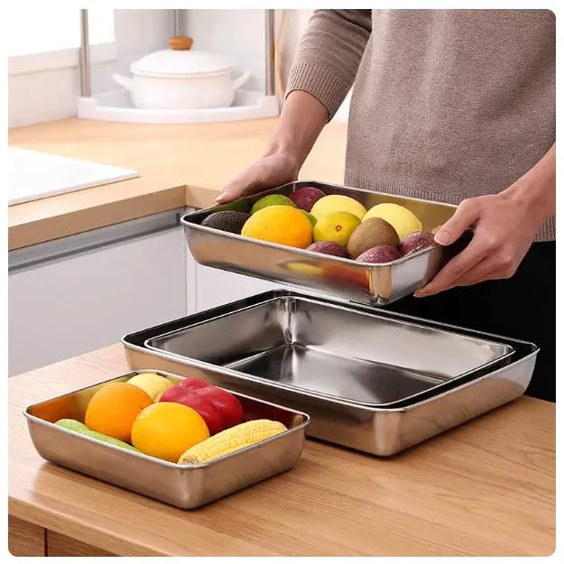 BroBabba%20Stainless%20Steel%20Loyang%20Rectangular%20Bakeware%20Nonstick%20PansFruit%20Bread%20Storage%20Trays%20Plate%20Kitchen%20Deep%20-%20Image%205