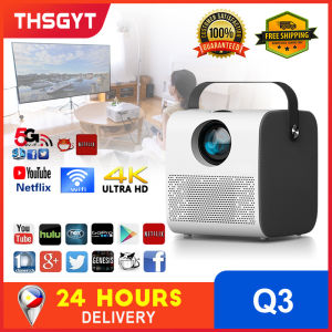【🔥Buy 2 Get 20% OFF】Q3 PRO Projector 4K Android 9.0 Portable Mini Projector Movie Proyector LED Bluetooth Projectors for Android Built-in HDMI/USB interface Netflix Youtube Google Home Theater