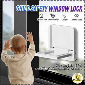 MaxPlus Security Child Safety Lock Mult-function Cabinet Lock Sliding Door Lock Universal Drawer Handle 1PC