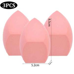 Dorisna 1/3Pcs Large Size Makeup Sponge Wet And Dry Dual Use Soft Makeup Foundation Sponge 3-cut Powder Puff Cream Smooth Puff Make Up Tool Accessories