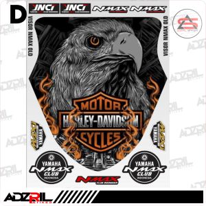 Stiker visor  Winshield yamaha  Nmax Old 155  2015-2019 / stiker  Winshield  gambar macan /  stiker Winshield  gambar garuda pancasila/ stiker  Winshield gambar garuda harley / stiker Winshield gambar / stiker visor gambar