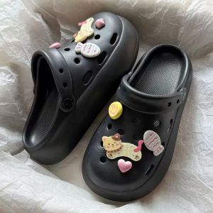 [NEW ARRIVAL🇲🇾] Women Cat Fish design Cute Cartoon EVA Thick Sole Anti-Slip Summer Outdoor Round Toe Slipper Sandal