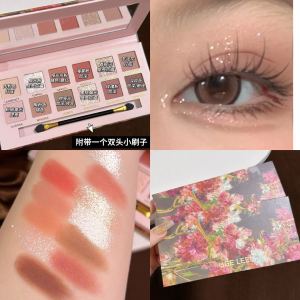 MUGE LEEN 12 Color Eyeshadow Palette Matte Pearlescent Glitter