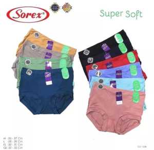 1PCS CELANA DALAM WANITA SOREX 1238 SUPER SOFT M L XL XXL