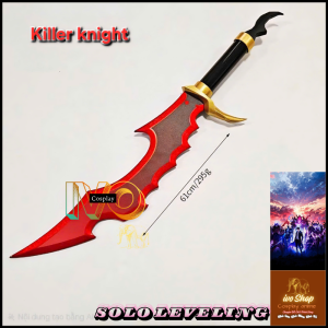 [ivo shop] Killer knight đạo cụ cosplay anime solo leveling nhân vật Sung Jin-Woo sản phẩm chất liệu gỗ và nhựa ABS an toàn phù hợp hóa trang biểu diễn trang trí phòng cá nhân