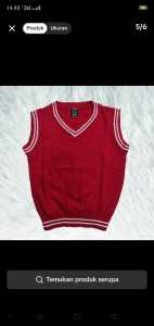 Promo baju rompi rajut untuk anak sekolah