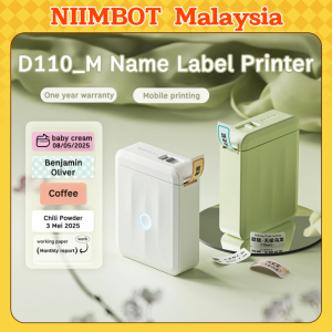 Niimbot D110 Compact Bluetooth Label Printer | No Ink No Mess Perfect for On-The-Go Labeling