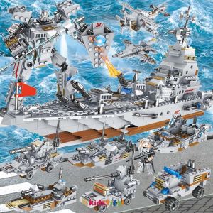 Robot Toys Set Robot Police Model Educational Toys SWAT/Army/Engineering Building Blocks 1000+PCS
