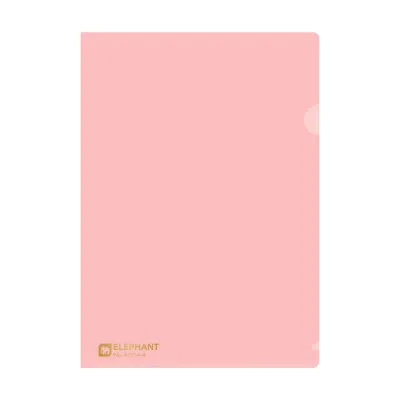 แฟ้มซองพลาสติก (12ชิ้น/แพ็ค) มี13สีให้เลือก ตราช้าง 405 A4 หนา15ไมครอน