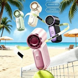MIRELINA LED Display Mini Handheld Fan 100 Adjustable Settings High Speed Turbo Turbo Fan Portable Strong Wind Pocket Hand-held Fans Travel