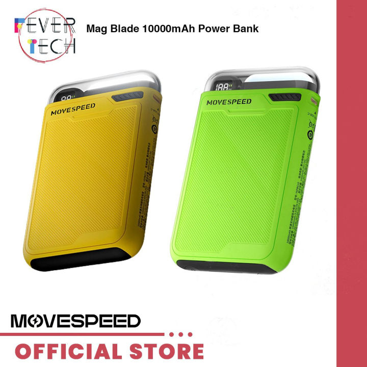 MOVESPEED Mag Blade 10000mAh Power Bank, Built-in Stand, Fast