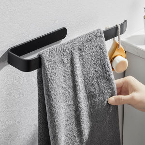 Towels Rack Space Aluminum Without Drilling Self-Adhesive Bathroom Towels Tissue Paper Storage Holder for Kitchen Batchroom2026