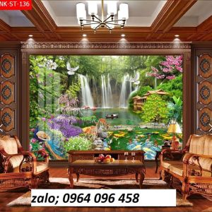 Tranh gạch 3d ốp tường phong cảnh đồng quê - SCX543