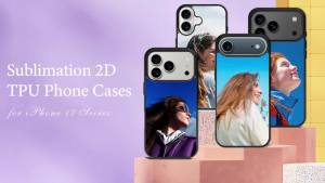 Sublimation Blanks Magnetic Phone Case For iPhone 17 Pro Max 2D Wireless Charging Phone Cover DIY Custom Phone Shell