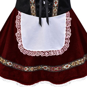 Women Oktoberfest Costumes Cold Shoulder German Dirndl Dresses for Beer Maid Costume Party 5LA-wsf-SG
