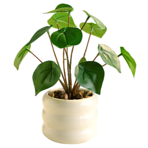 LABAICAI Mãi xanh Cây Bonsai Nhân Tạo Thanh lịch Thực tế Lá dương xỉ nhân tạo Đồ trang trí bàn làm việc Không cần tưới nước Cây nhiệt đới giả Tiệc cưới
