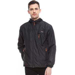 WELZICK - Jaket Windbreaker Pria Wanita Outdoor  Medium Jumbo Black