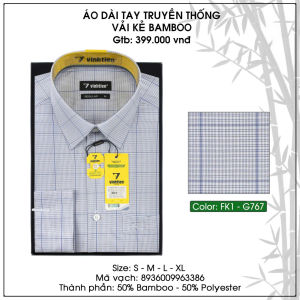Áo Sơ Mi Bamboo Pha - Dài Tay Dáng Regular- Vạt Ngang Vĩnh Tiến 399 Nhiều Màu