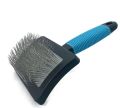 Dog Brush For Long Haired Dogs Poodles-Dog brushes for grooming&shedding-Large Firm Slicker Brush for Goldendoodles-With Soft Massage Grooming Stainless Steel Pins, Pet Grooming Wire Brush-25mm(1"). 