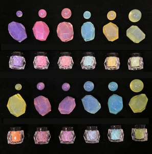 12pcs/set Suspended Meteor Powder DIY Crystal Epoxy Dream Galaxy Unsinkable Star Powder Handmade Jew