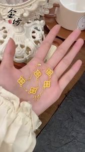 New hot sale  รายการสตรีมสดสินค้าขายดี สร้อยข้อมือทองทรายวิธีโบราณ สไตล์ชาติ เงินแตก สไตล์จีนใหม่ เครื่องประดับมือระดับสูง ขายส่งเฉพาะกลุ่ม 2025