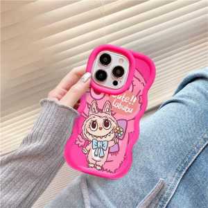 LABUBU Random VIRAL Soft Case Casing Silikon Big Protect Camera New Wave Macaron Color Warna Pastel Doff Premium Gelombang Untuk Iphone X Iphone Xs Iphone XR Iphone Xs Max Iphone 7 Plus Iphone 8 Plus Iphone 7 Iphone 8 Iphone SE 2020 Iphone SE 2022