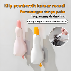 Penjepit Pembersih Kamar Mandi Klip Mini Serbaguna Bentuk Lucu Alat Pembersih Sapu Klip Bebek Lucu Untuk Rambut Kamar Mandi Penjepit Multifungsi Untuk Sapu Kecil