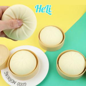 ĐỒ CHƠI SQUISHY BÁNH BAO MỀM DẺO XẢ STRESS CỰC MẠNH KÈM KHAY ĐỰNG