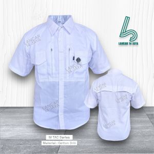 Kemeja M TAC Pendek Custom Bordir / Kemeja Lengan Pendek PDL PDH / Kemeja Custom Bordir
