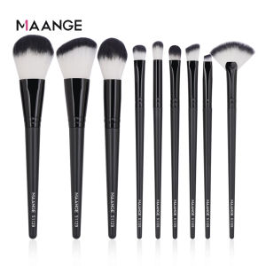MAANGE 9 PCS Multifunctional Makeup Brush Set Eye shadow Loose Powder Blush Liquid Foundation Brush