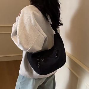Đeo chéo một bên vai lululemon Túi bánh bao đeo chéo/đeo vai nữ thiết kế độc đáo hình mặt trăng