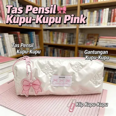 COD Cozi Rumah Tempat Pensil BuTempat Pensil Pouch Tas Kosmetik Multifungsi Gantungan Dengan Pita Kapasitas Besar