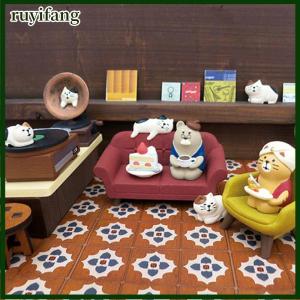 ruyifang Mô phỏng ghế sofa nhỏ đồ chơi mô hình đồ nội thất cho nhà búp bê trang trí