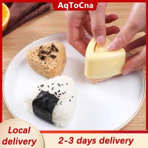[COD] AqToCna Ship within 24 hours 2PCS DIY Sushi Mold Onigiri Rice Ball Food Press Triangular Sushi Maker Mold Japanese Home Kitchen Bento Accessories Tools