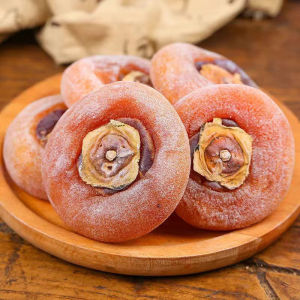 柿饼正宗农家降霜柿饼广西桂林恭城柿子饼流心吊柿饼 Persimmon cake Frosty Round Cake 500g